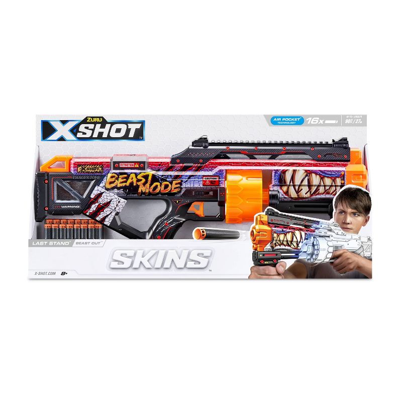 X-Shot Last Stand Beast Out Dart Blaster Skins, 1 of 5