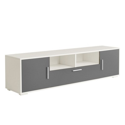 NicBex TV Stands for 65 inch TV,LED Light Entertainment Center with Open Shelves ,TV Console for Living Room, Bedroom, Home