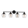 Craftmade Lighting Essex 4 - Light Vanity in  Flat Black - 4 of 4