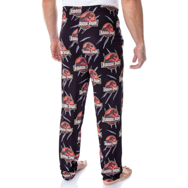 Jurassic Park Men's Allover Pattern Sleep Lounge Pajama Pants, 3 of 6