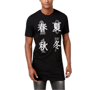 I.N.C International Concepts Mens Longer Length Graphic T-Shirt, Black, X-Large - 1 of 1