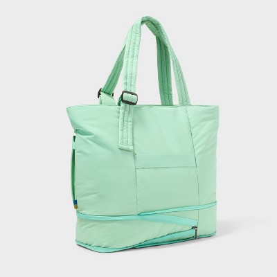 Puffer Expandable Weekender Bag - Open Story™ Sage Green: Travel Softside Carry On