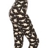 Slickblue Dinosaur Print Capri Leggings, High Waist with Elastic Band, Fitted Style Bottoms, Multicolor, One Size - 2 of 4