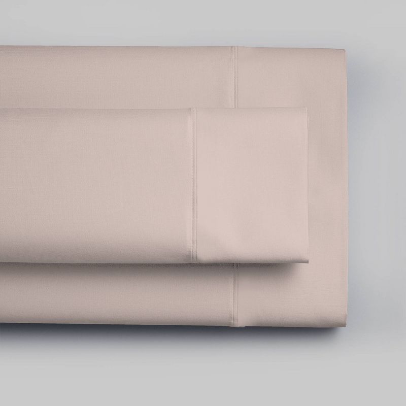 300 Thread Count Wrinkle Resistant Solid Pillowcase Set - Color Sense, 1 of 6
