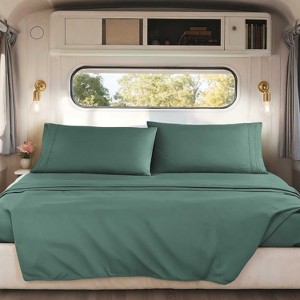 Nestl RV Queen Sheets, Super Soft 4PC Microfiber Sheet Set for Camper, Short Queen Sheets - 1 of 4
