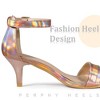 Perphy Women's Open Toe Buckle Ankle Strap Kitten Heel Sandals - 4 of 4
