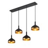 Artcraft Lighting Dash 4 - Light Island Pendant Light in  Black/Gold - 2 of 4