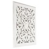 Maia Carved Wall Mirror Medallion White - Brewster - 2 of 4