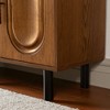 Modern 4-Door Sideboard Buffet Cabinet with Adjustable Shelf, Handleless Console Table for Dining Room, Kitchen, Entryway Storage - 4 of 4