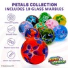 Marble Genius Collectors Marbles, 10 Handmade Glass Marbles Stocking Stuffers for Marble Lovers - Petals Design for Kids Ages 3-14 - 3 of 4