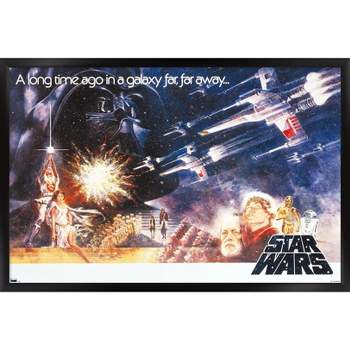 Trends International Star Wars: A New Hope - Horizontal One Sheet Framed Wall Poster Prints