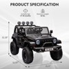 24V 7A Kids Ride On Truck Car, Electric Vehicles for Toddles, Powered Riding On Cars with Remote Control, 4 Wheeler Suspension, Led Lights, Music - 3 of 4