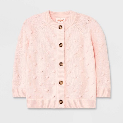 Baby Girls' Bobble Sweater Cardigan - Cat u0026 Jack™ Light Pink : Target