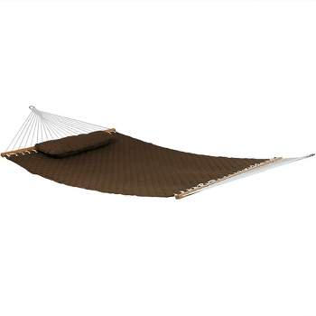 Sunnydaze 2-person Quilted Printed Fabric Spreader Bar Hammock