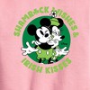Boys' - Disney - Shamrock Wishes Irish Kisses Graphic Long Sleeve Fleece Sweatshirt - 2 of 4