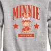 Boys' - Disney - Minnie Mouse Collegiate Graphic Long Sleeve Fleece Sweatshirt - 2 of 4
