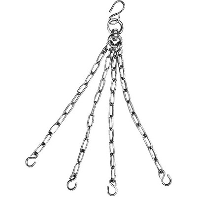 Amber Sports Heavy Duty Premium 220lb Capacity Heavy Bag Chain for Boxing Kickboxing Muay Thai Heavybags Perfect, Silver