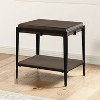 Waco End Table Espresso - Steve Silver Co.: Ash Veneer, Iron Frame, Glass Insert, Shelf - 2 of 3