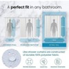 LiBa Premium Cloth Fabric Shower Curtain - Heavy Duty, Water Repellent, Hotel Style Soft Liner, Easy Clean and Machine Washable - 2 of 4