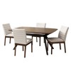5-Piece Dining Set with Kitchen Table and 4 Upholstered Chairs - 2 of 4