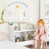 Arceso 2-Tier Kids Bookshelf and Toy Organizer,5 Cubbies, Modern Style, Wood, 32.4x12.5x27.3 inches, 32.5 pounds - 4 of 4