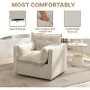 Oversized Swivel Accent Chair, 360-Degree Rotation Comfortable Seating, Single Bedroom Sofa Chair High Back, Wide Seat - 2 of 4