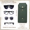 Unique Bargains PU Leather Portable Nail Buckle Soft Eyeglass Cases 2 Pcs - 2 of 4