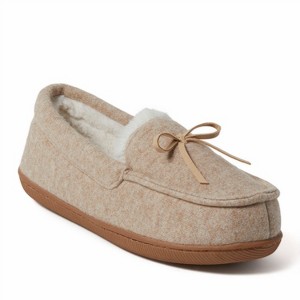 Dearfoams Women's Hayes Soft Knit Moccasin House Shoe Slipper - 1 of 4