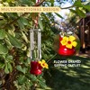 Joyfy 6 Pcs Mini Hummingbird Feeders with Hanging Wires – Transparent Outdoor Bird Feeders for Patio, Lawn, Backyard, and Garden - 3 of 4