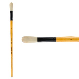 Mimik Hog Professional Synthetic Hog Bristle Paint Brush- Versatile Alternative to Natural Hog Hair Paint Brushes for Oil Painting, Acrylics, Inks, - 1 of 4