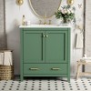 KTMBDW Double Door Bathroom Vanity with 30 Inch Sink, Quick Assembly Cabinet - 2 of 4