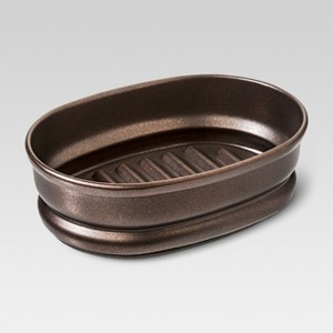 Traditional Brushed Soap Dish Bronze - Threshold , Adult Unisex, Yellow