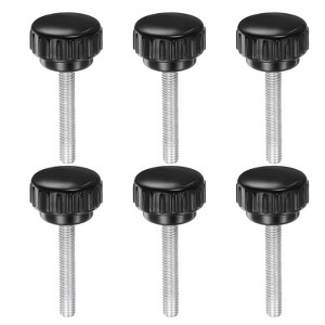 Unique Bargains Plastic Threaded Bolt Knurled Clamping Knob Thumb Screws 6 Pcs - 1 of 4
