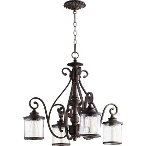 Quorum Lighting San Miguel 4-Light Nook Pendant, Vintage Copper, 27 Width, 24 Height - 1 of 3