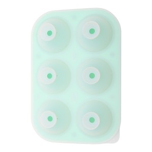 Unique Bargains Ice Tray 6-Cavity Round Ice Ball Mould Hand Wash Only Silicone 7.24"x5.02"x2.24" 1 Pc - 1 of 3