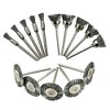 Moti Samarth Solid Wood Decor on Iron Stand in Sandblasted Gray (Set of 3) - 4 of 4