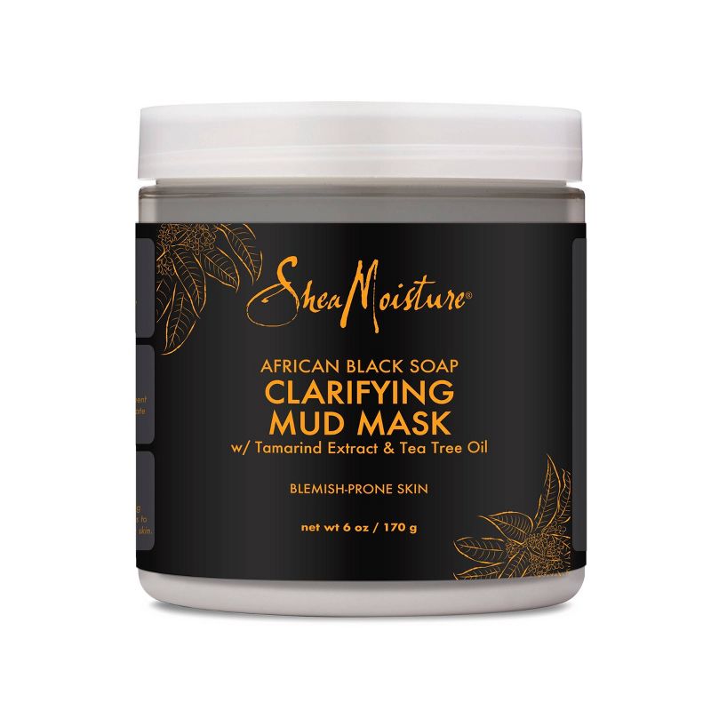 SheaMoisture African Black Soap Tamarind Extract &#38; Tea Tree Oil Clarifying Mud Mask - 6oz, 3 of 20