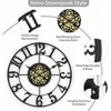 29 Inch Large Wall Clocks Living Room Decor with Moving Gears Industrial Steampunk Oversized Metal Analog Clock Farmhouse Home - 4 of 4
