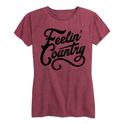 Women's - Country Casuals - Feelin' Country Short Sleeve Graphic T-Shirt