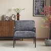 Modern Accent Chair, Upholstered Armchair Leisure Chair for Cozy Living Room, Bedroom, or Office Seating -Frevyn - 2 of 4
