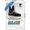 Trends International NHL San Jose Sharks - Drip Skate 21 Framed Wall Poster Prints - 3 of 4