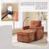 ORRD Multifunctional Chenille Lazy Recliner Chair, Single Sofa with Storage Backrest & Phone Holder for Living Room or Bedroom - 3 of 4