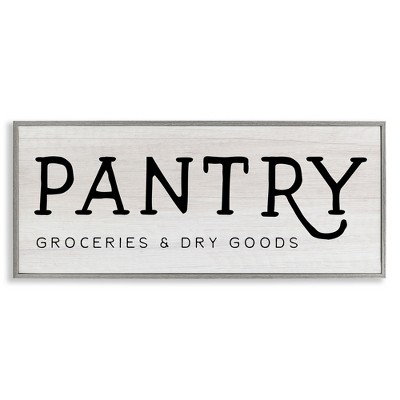 Stupell Industries Rustic Pantry Groceries Sign, 30" x 13"