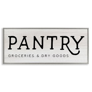Stupell Industries Rustic Pantry Groceries Sign, 30" x 13" - 1 of 4