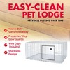 Little Giant Alloy Steel Wire Rabbit Hutch Pet Lodge with Galvanized Body, Stackable Design, and Vinyl Door and Lock Guards, Silver - 2 of 4