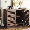Storage Cabinet, Farmhouse Buffet Cabinet with Adjustable Shelf, Sideboard Coffee Bar Cabinet with Doors for Living/Dining Room, Kitchen, Hallway - 2 of 4