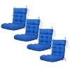 ARTPLAN Patio Chair Cushion,Tufted Adirondack Outdoor Chair Cushion,Wicker High Back Outdoor Seat Cushion,Set of 4,21"X21"X4" (4 Pack) - 2 of 4