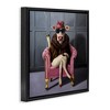 Stupell Industries Trendy Pink Glam Cow Floating Frame Canvas Art - 2 of 4