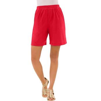 Rute Solid Women Red Regular Shorts