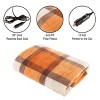 Fleming Supply 12V Electric Car Blanket - Orange Plaid - 3 of 4